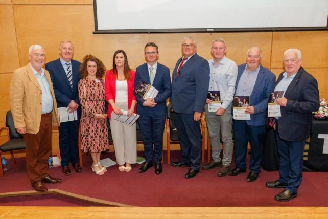 Minister Patrick O’Donovan visits TUS Athlone Campus to launch the SUSI-supported Part-Time Fee Scheme for Specified Undergraduate Courses on August 1, 2024. Photo: Jeff Harvey.