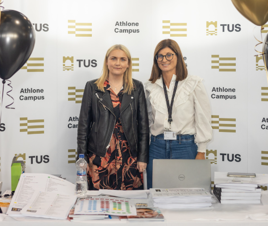 TUS Careers Office representatives pose for a photograph at a TUS Midlands Careers Expo.