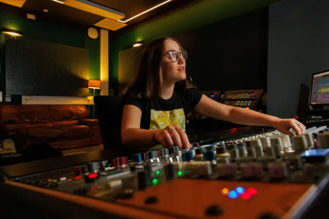 Annya Coyle is a Year 4 Music and Sound Engineering student from Lecarrow, Co. Roscommon. Photo: Jeff Harvey