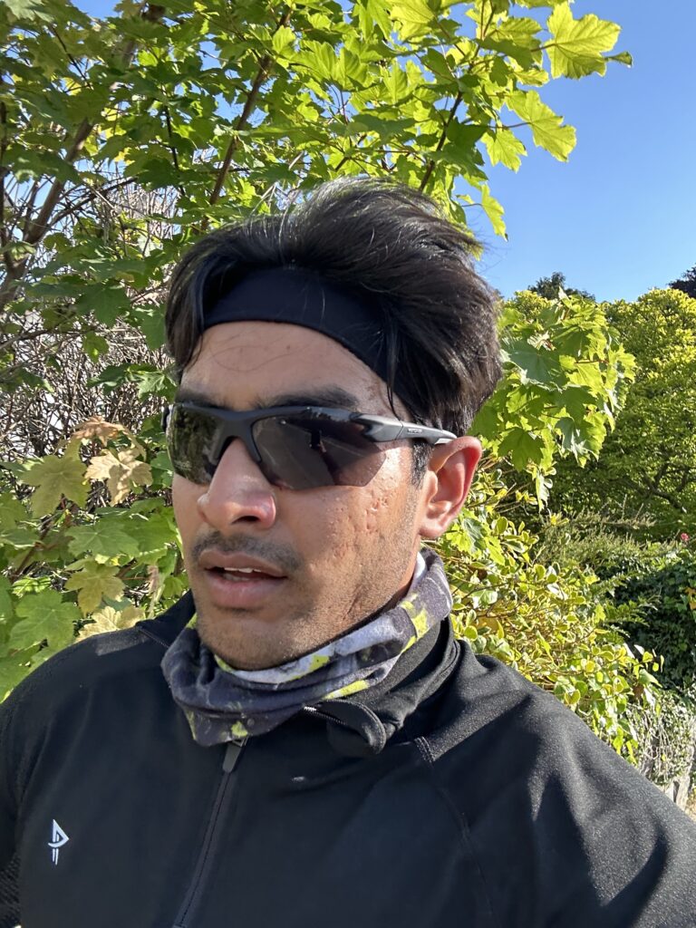 Running near Campus trails 