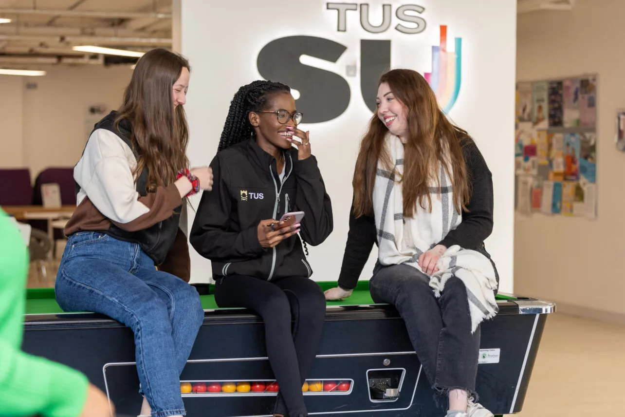 Athlone TUS students in the Students' Union
