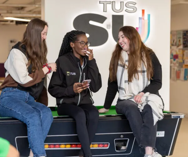 Athlone TUS students in the Students' Union
