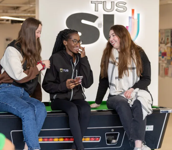 Athlone TUS students in the Students' Union